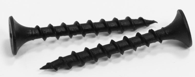 [Australia - AusPower] - #6 x 1-1/4"" inch Black High Hardness Drywall Screws, Particle Board, Coarse Thread, Phillips Drive, Bugle Head, Wood and More (100 Pack) by Fasteners DP, 6N125DPB-OB 