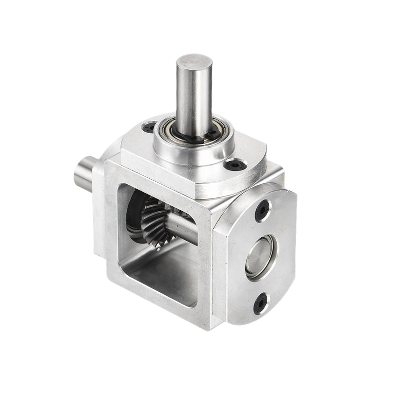 [Australia - AusPower] - uxcell Gear Box 90 Degree Right Angle Bevel Gearbox 1:1 Single Output Shaft 1 Module 20 Teeth Bevel Gear Aluminum Frame Simple Mechanical DIY Module 10mm Shaft,68x71.5x30mm(LxWxH) 