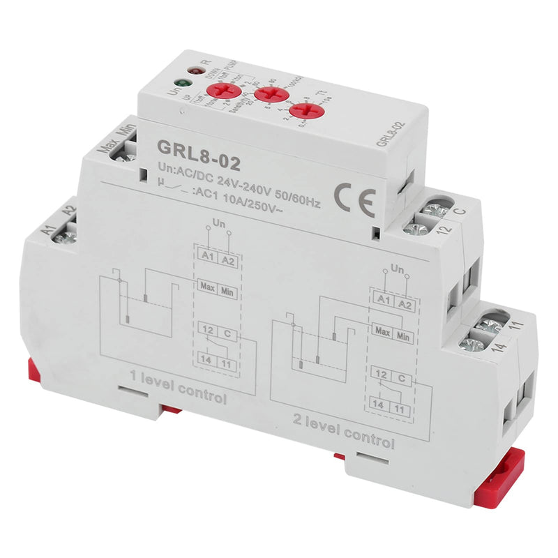 [Australia - AusPower] - GRL8-02 Liquid Level Control Relay Water Level Controller 10A AC / DC 24V-240V 