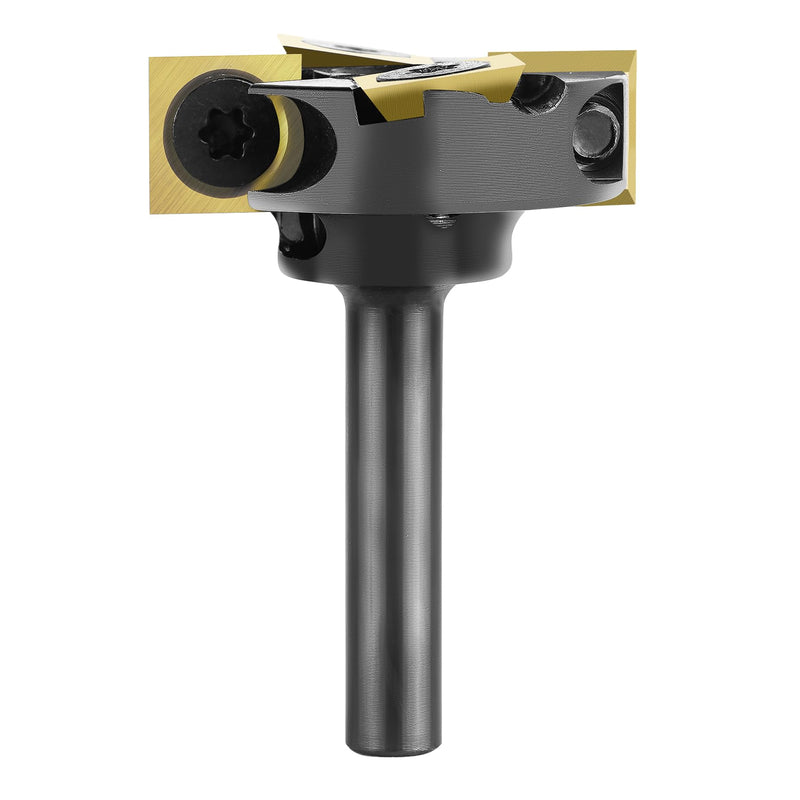 [Australia - AusPower] - SpeTool Carbide Insert Surfacing Router Bit Spoilboard Planing 1-1/4 inch Cutting Diamter Slab Flattening for Woodworking with ATS Coating 