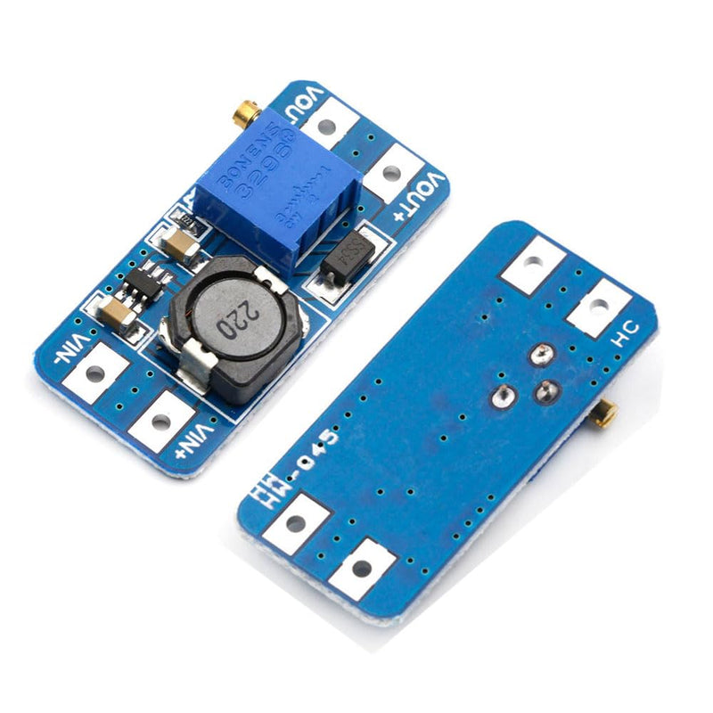 [Australia - AusPower] - 10 x DC-DC Step Up Boost Converter, Adjustable Voltage Regulator Board Booster Power2V-24V to 5V-28V, Power Supply Power Module Compatible with Arduino 