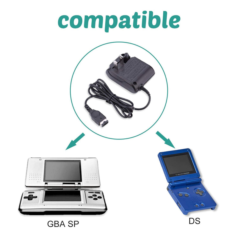 [Australia - AusPower] - Charger Kits for Gameboy Advance SP, AC Adapter Supply Charger and USB Charging Cable for Gameboy Advance SP (GBA SP) and Nintendo DS 