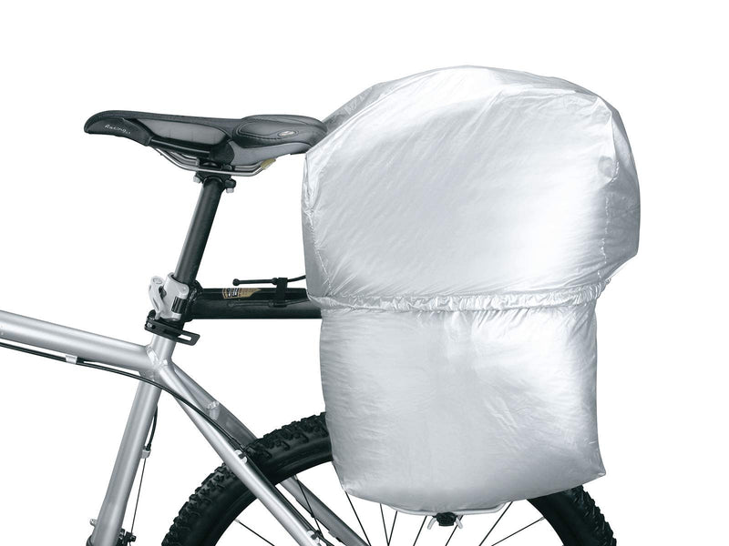 [Australia - AusPower] - Topeak MTX Trunk Bag EXP & DXP Bicycle Trunk Bag Rain Cover , Silver, 4.5cm x 25.15 x 10.67 
