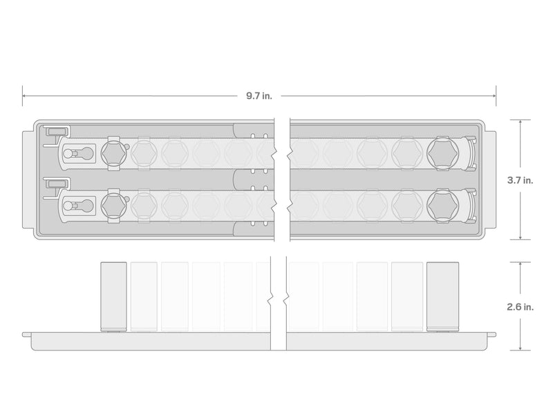 TEKTON 1/4 Inch Drive 6-Point Socket Set, 22-Piece | SHD90210 22-Piece (5/32-9/16 in.) Shallow
