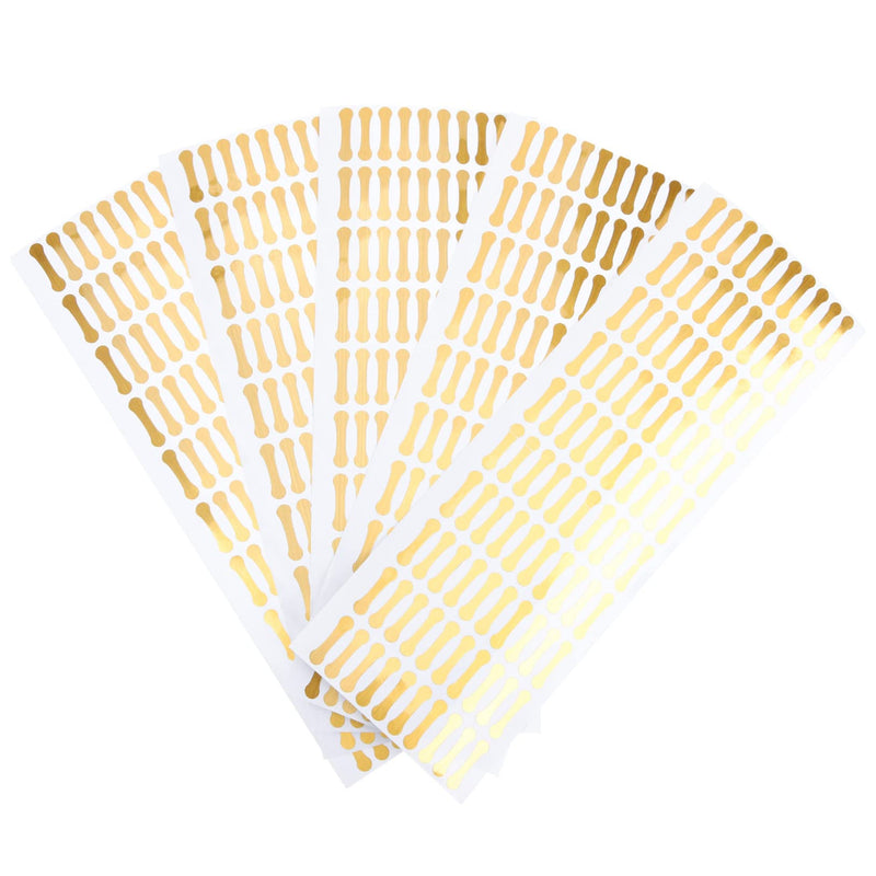 Tamper Proof Stickers 500Pcs Self Adhesive Food Safety Labels Clear Freshness Sealed Decals for Bakery Retail Small Business Packaging 0.78X0.19In Golden 3.00X0.60X0.10CM