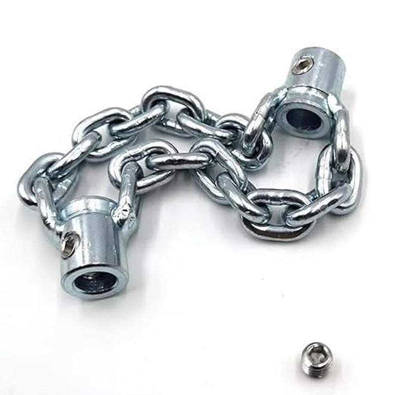 Flexible steel drain cleaner, descaling chain for efficient unblocking of shower drains, sinks, excavator tool, commercial single chain, 16 mm