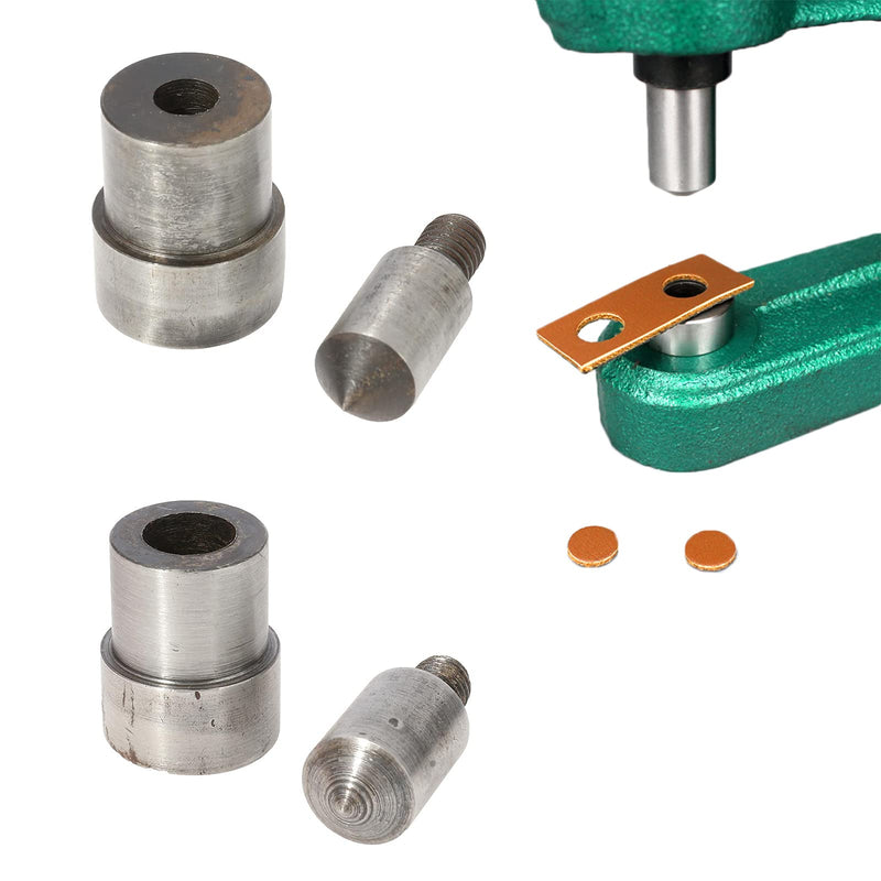 Punchind Dies for BEAMNOVA Grommet Hand Press Grommet Machine, 6mm 1/4 Inch & 10mm 3/8 Inch, Pointed Head (for Material of 1-9mm Thickness))