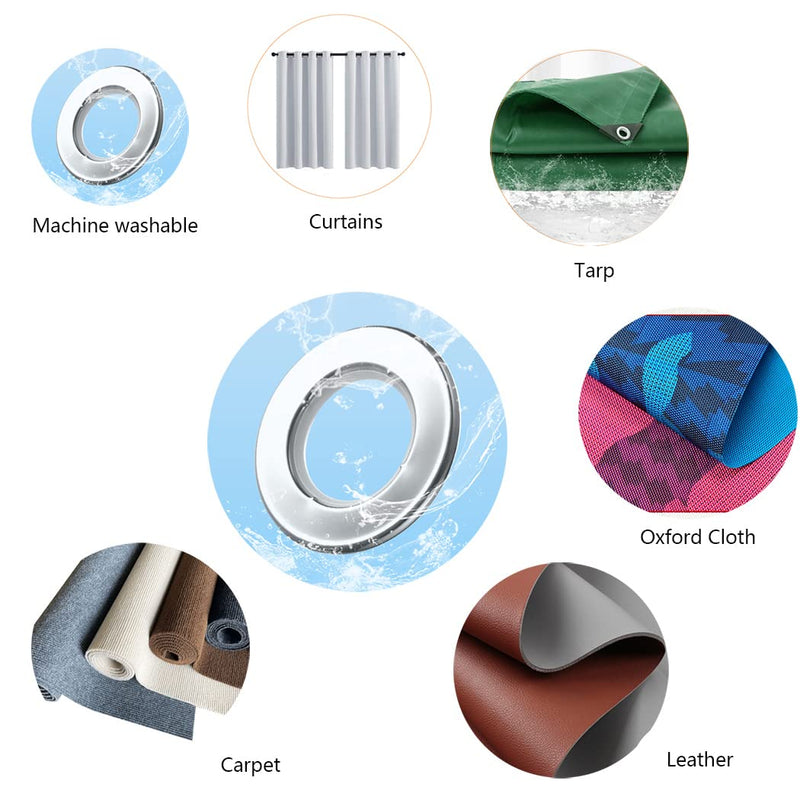 [Australia - AusPower] - Curtain Grommets Stainless Steel Eyelet Diameter Curtain Rings Metal Rings Inner Diameter 1-9/16 inch Roman Ring Grommet Curtains Set of 20 (20) 