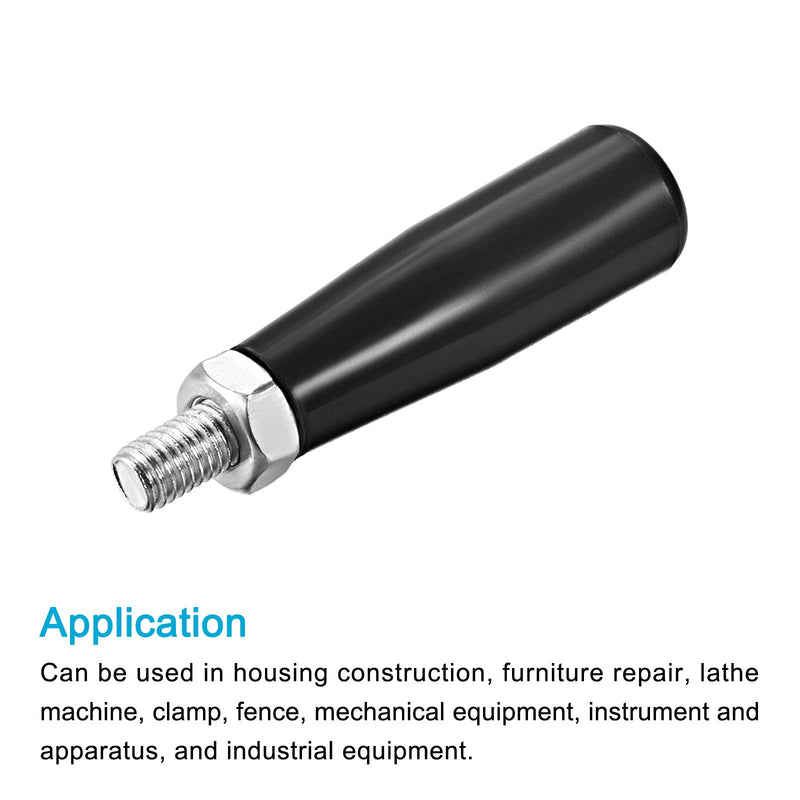 [Australia - AusPower] - Clamping Handle Screw Knobs (M8x47mm) 2Pcs, Metal Tapered Grip - for Housing Construction, Lathe Machine, Industry Equipment 