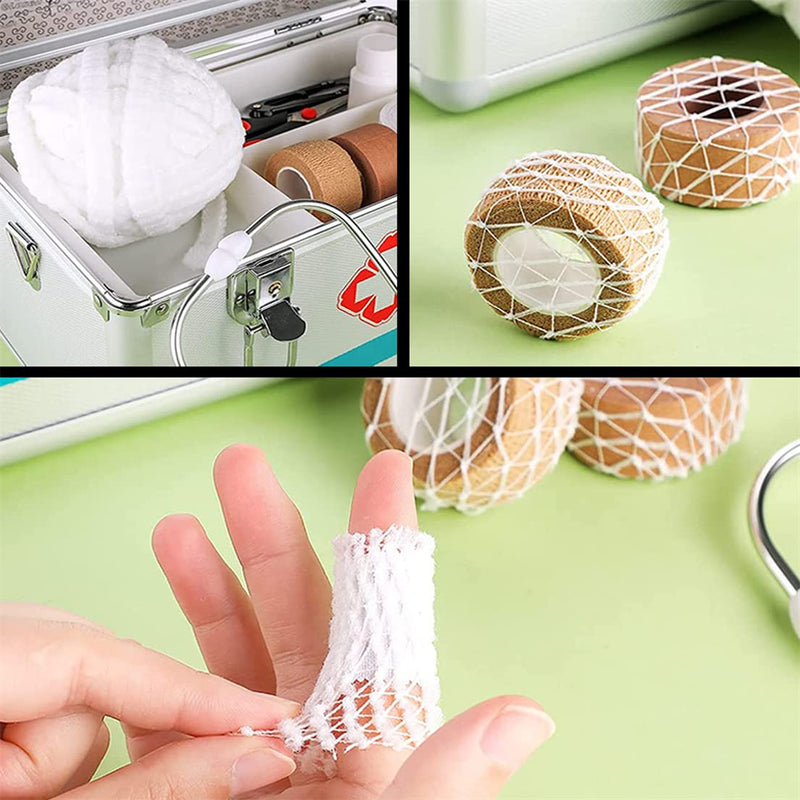 [Australia - AusPower] - Tubular Bandage Elastic Net Bandages 7M Tubular Gauze Breathable Wound Dressing Wrap Retainer Stretch Bandage Support 