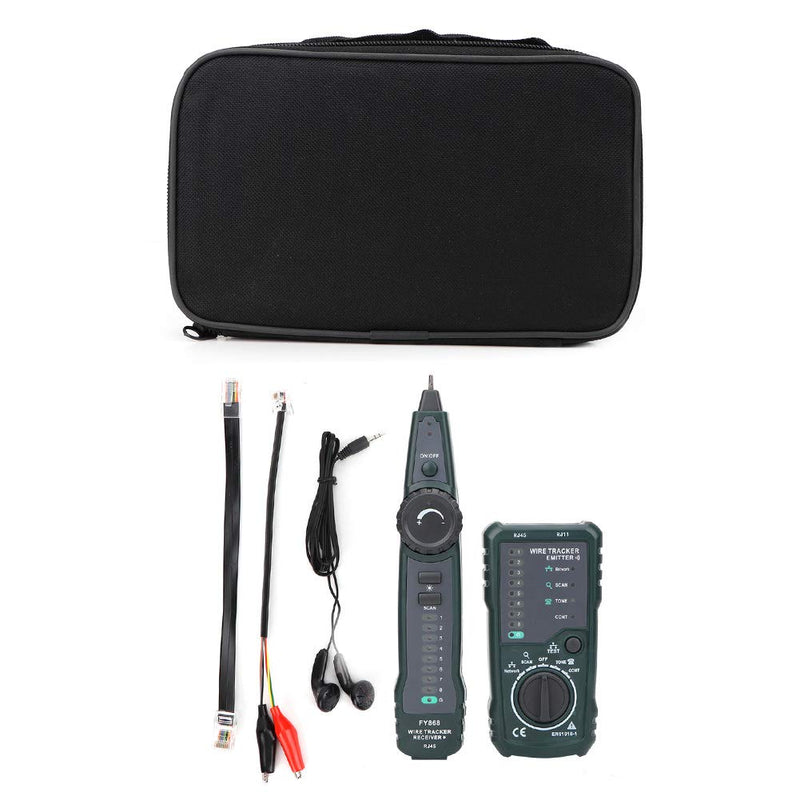 [Australia - AusPower] - RJ45 RJ11 LAN Cable Tracker Kit, Cable Finder Cable Tester Line Finder, FY868 Network Phone Cable Tester 
