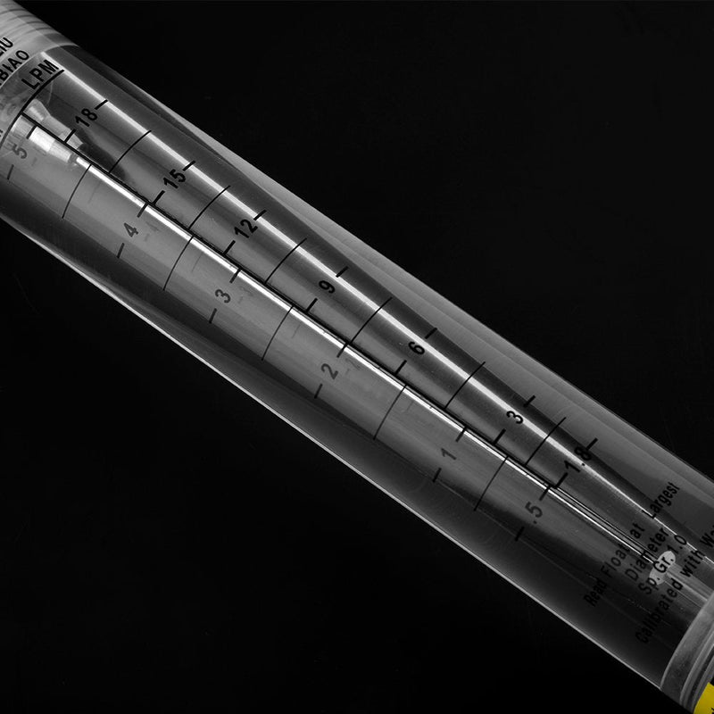 [Australia - AusPower] - Rotameter Flowmeter Plastic Tube for Water Gas Liquid 0.5-5 GPM / 1.8-18 LPM Industrial Pipeline 