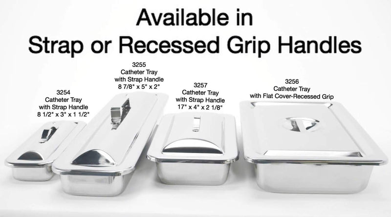 [Australia - AusPower] - Grafco 3259 Graham-Field Metal Instrument Tray for Medical, Dental, Tattoo, and Surgical Supplies, Stainless Steel, Large, 12-1/4" x 7-5/8" x 2-1/8" 