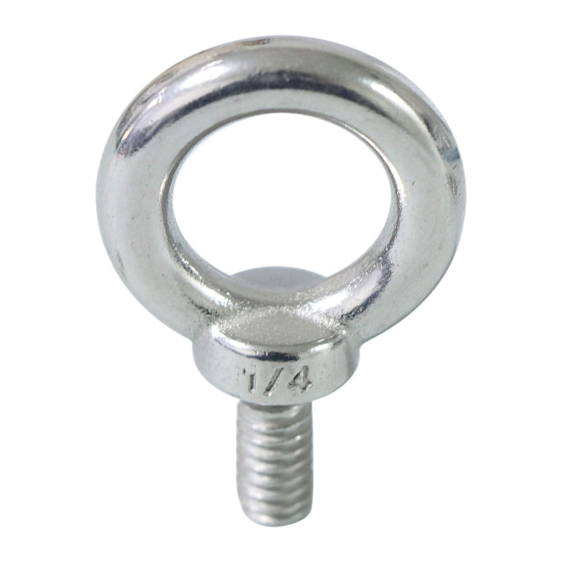 [Australia - AusPower] - 1/4" UNC Lifting Shoulder Eye Bolts, Marine Grade 316 Stainless Steel Threaded Nut Fastener, 4 Packs 1/4"-20X1/2" 