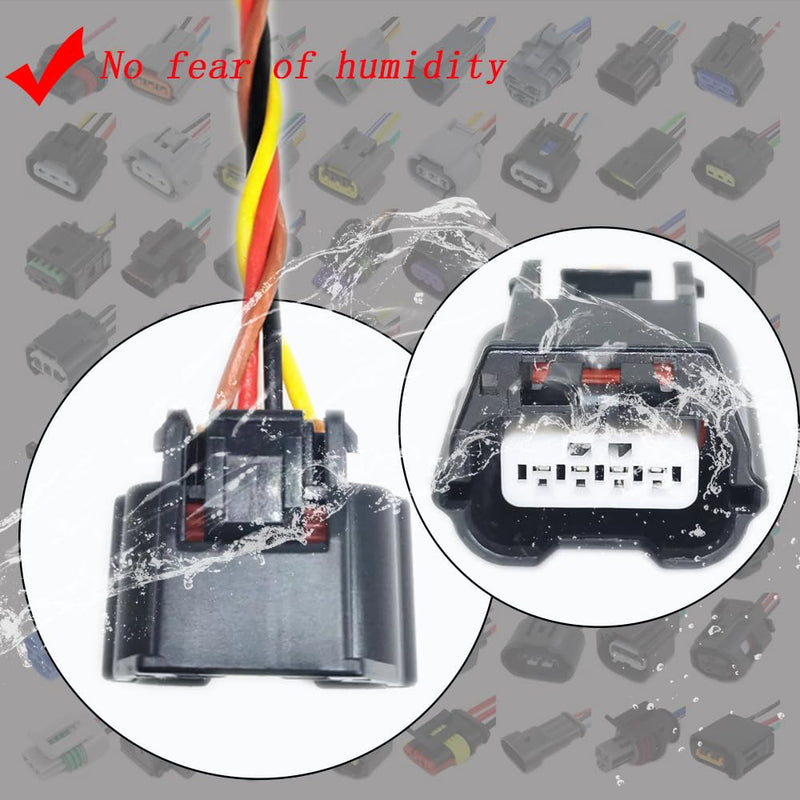 1PCS 4PIN Mass Air Flow Sensor Connector Plug Pigtail Harness 2014-2018 Replacement for Nissan Altima Juke Sentra Rogue AFH60M-48 22680-BV01A 22680-BV80B 22680-5RF0A 1000444-02 AFH60M-55