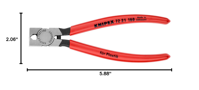 KNIPEX 72 21 160 85-Degree Angle Diagonal Flush Cutters
