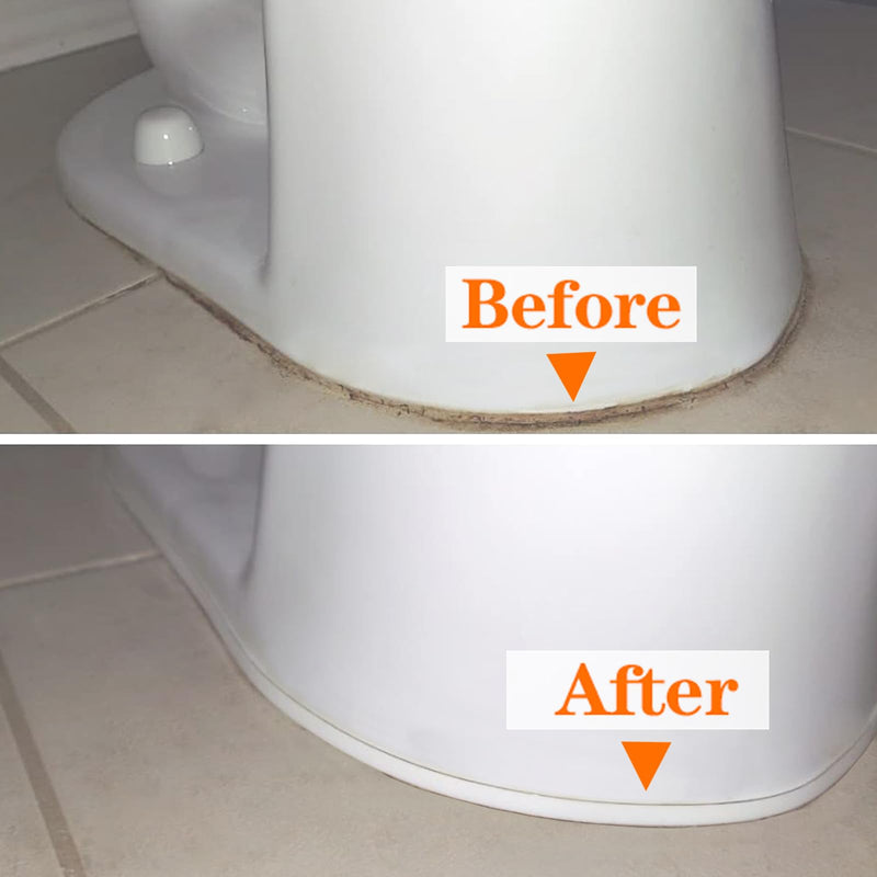 [Australia - AusPower] - Flexible Caulk Moulding Trim Strips, Decorative Sealing Tape, Silicone Sealant Caulking Strip for Stove Sink Toilet Bathtub(White) 1 