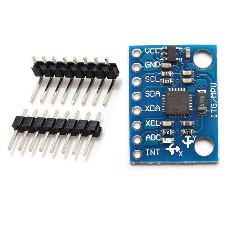 [Australia - AusPower] - 12 Pieces GY-521 MPU-6050 MPU6050 3-Axis Accelerometer Gyroscope Modules,6 DOF 6-Axis Accelerometer Gyroscope Sensor Modules with 16-bit AD Converter for Data Output,IIC/I2C. 