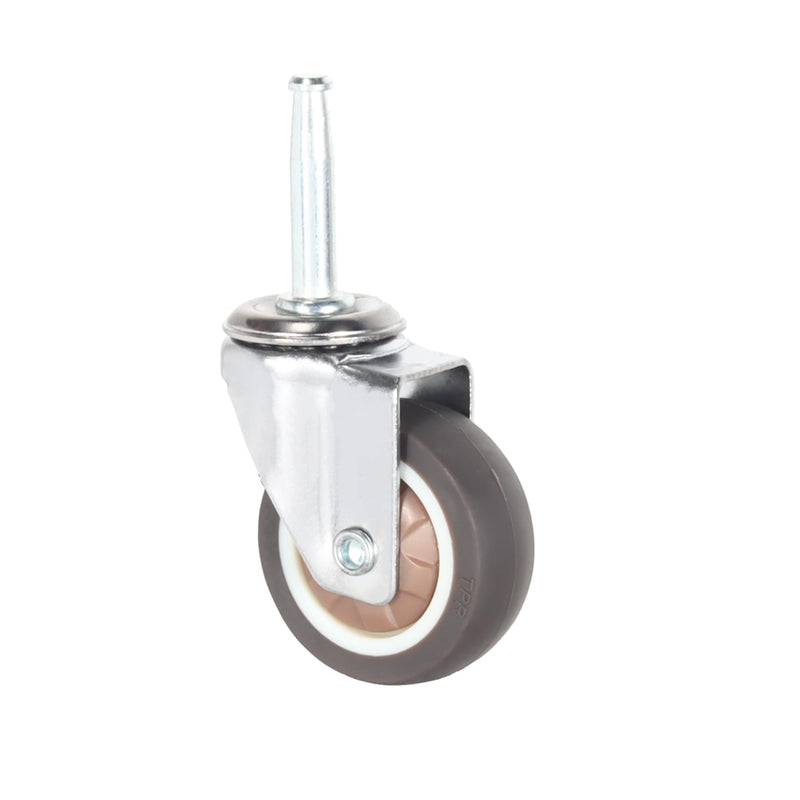 [Australia - AusPower] - Stem Caster Wheels with 5/16" x 1-1/2" (8 x 38mm) Stem Sockets TPR Replacement Castors Swivel Casters for Carts, Furniture, Dolly, Workbench (2.0 inch Without Brakes) 2.0 inch without Brakes 