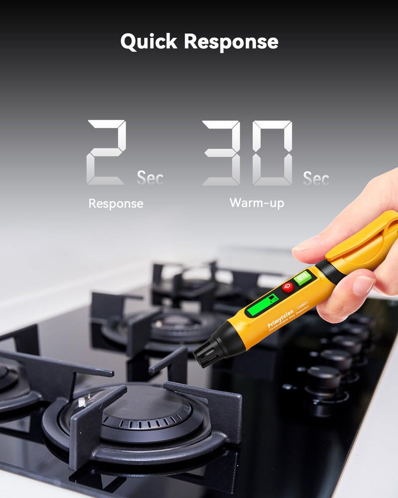[Australia - AusPower] - Natural Gas Leak Detector, Portable Combustible Gas Leak Detector Pen, Gas Sniffer Test Methane, Propane, Ethane, Toluene, Butane for Home, RV 