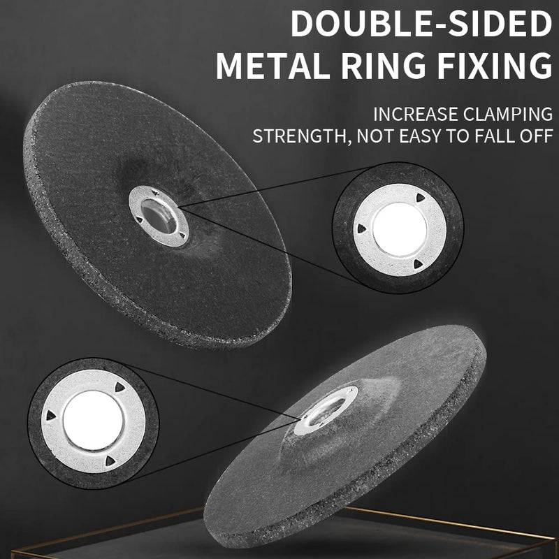 [Australia - AusPower] - 3inch Grinding Wheel, Depressed Center Aggressive Grinding Rust Removal for Metal, Abrasive Wheels Discs for 3/8in Arbor Mini Angle Grinder Cordless Die Grinder, Durable & Sharp (10 Pack) 3" dia. x 3/8" arbor Grinding Wheel 