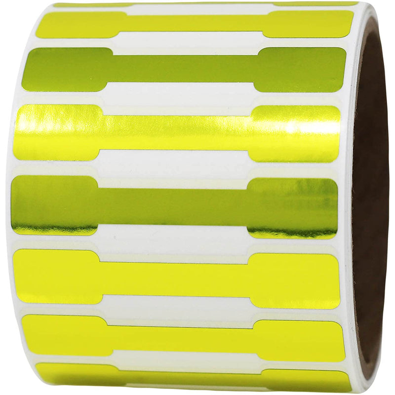 Gold Blank Tamper Labels, 0.5 x 2.75 Inches 500 Total Labels