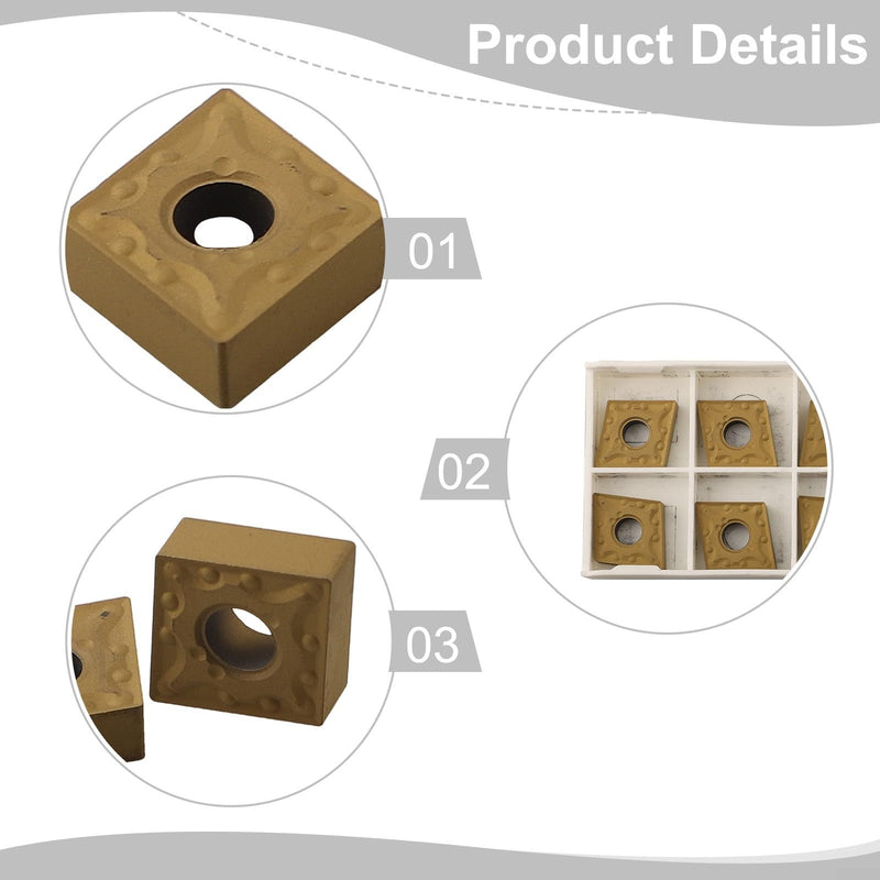 [Australia - AusPower] - CNMG120404MA High Grade Carbide Indexable Inserts for PMK (10 Pieces) 