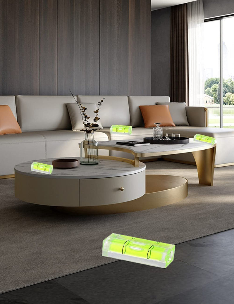 5 Pieces 15 × 15 × 40 mm Square Mini Spirit Level Bubble Small Level Instrument Balance Bubble Small Level