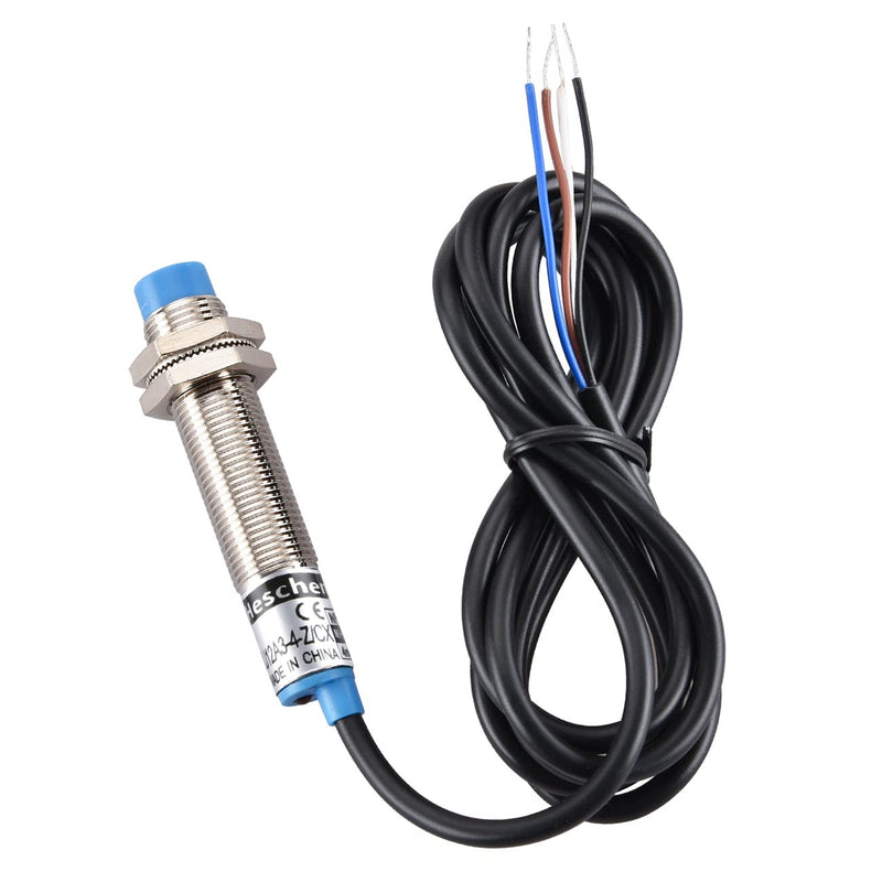 [Australia - AusPower] - Heschen M12 Inductive Proximity Sensor Switch, Non-shield Type, LJ12A3-4-Z/CX, Detector 4mm, 10-30VDC 200mA, NPN NO+NC, 4 Wire 