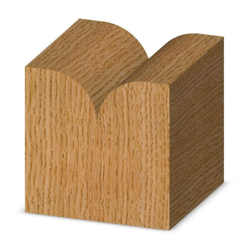 [Australia - AusPower] - Whiteside Router Bits 1572 Point Cutting Round Over Bit with 1/4-Inch Radius, 1/2-Inch Cutting Diameter and 1/2-Inch Cutting Length 