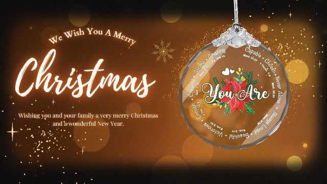 Acrylic Christian for Women, You are Bible Verse Keepsake, Inspirational Faith-Based Decor, Christian Gift Idea, White Elephant Ornament Friend You Are