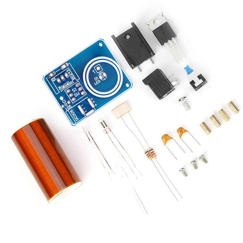 [Australia - AusPower] - Coil Kit Mini Coil LED LED Spark Plug Module DIY Electronics Kit DC12V (Kit) 