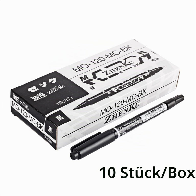 10 Body Art Pens Tattoo Tracking Pen Tattoo for Skin Marker Markers with Tips Hand Ink Double Head Times black 1 pc. (pack of 1)
