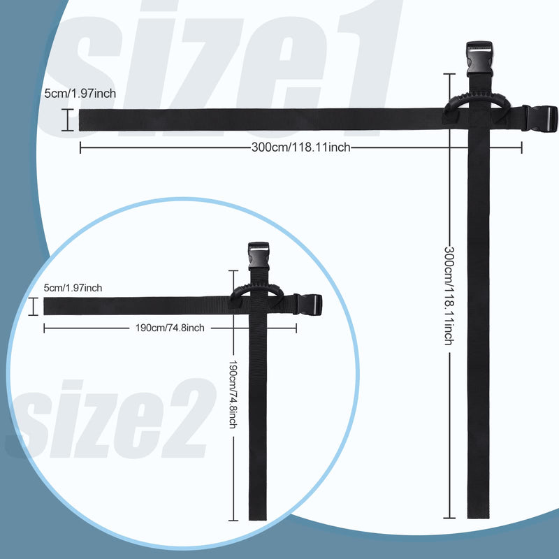 [Australia - AusPower] - Box Carrying Strap with Handle, Handheld Belt for Safely Moving and Lifting Heavy Boxes, Adjustable Belt, Cross Style Carry Straps, Suitable for Groceries, Luggage(118.1 inch) 118.1 inch 