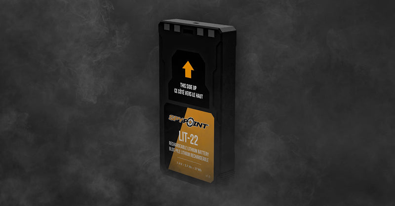 [Australia - AusPower] - SPYPOINT Rechargeable 7.4V Lithium Battery Pack for Trail Camera with 5.4 amp-Hours and AC Charging Cable | Cellular Trail Camera 