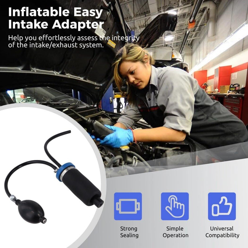 [Australia - AusPower] - Homaisson Universal Easy Intake Adapter, Expandable Automotive Leak Tester Accessory, Inflatable Block Off Bladder for 12V Vehicle Fuel Leakage Detector/Diagnostic Tester 