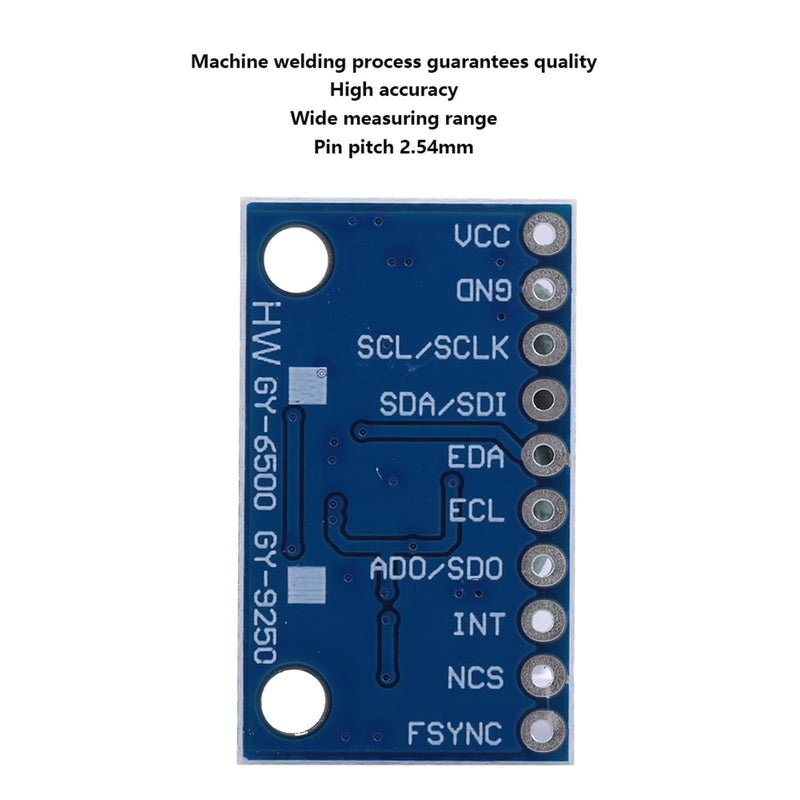 [Australia - AusPower] - MPU-9250 GY-9250 9-axis 16-bit gyro acceleration magnetic sensor, integrated 3-axis gyro, acceleration and mag, ±250 500 1000 2000°/s range, ±2±4±8±16g 