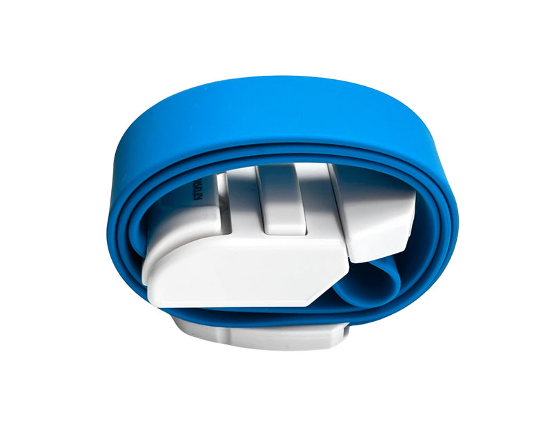 Medical Grade Silicone Storage Tube - Reusable, Latex-Free, with Buckle, for Blood Collection & IV Access, Blue