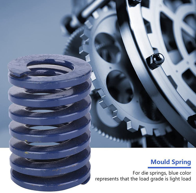 Heyiarbeit 20mm OD 10mm ID 25mm Long Spring Steel Spiral Stamping Light Load Compression Mould Die Spring for 3D Printer Blue 2Pcs TL-20-10-25 2