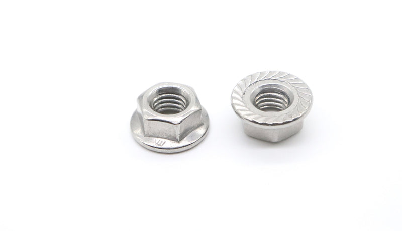 [Australia - AusPower] - 20 Pieces M8 Flange Nuts,binifiMux M8-1.25mm Serrated Hex Flange Lock Nuts, DIN6923, 304 Stainless Steel,Plain Finish 20pcs M8-1.25mm 