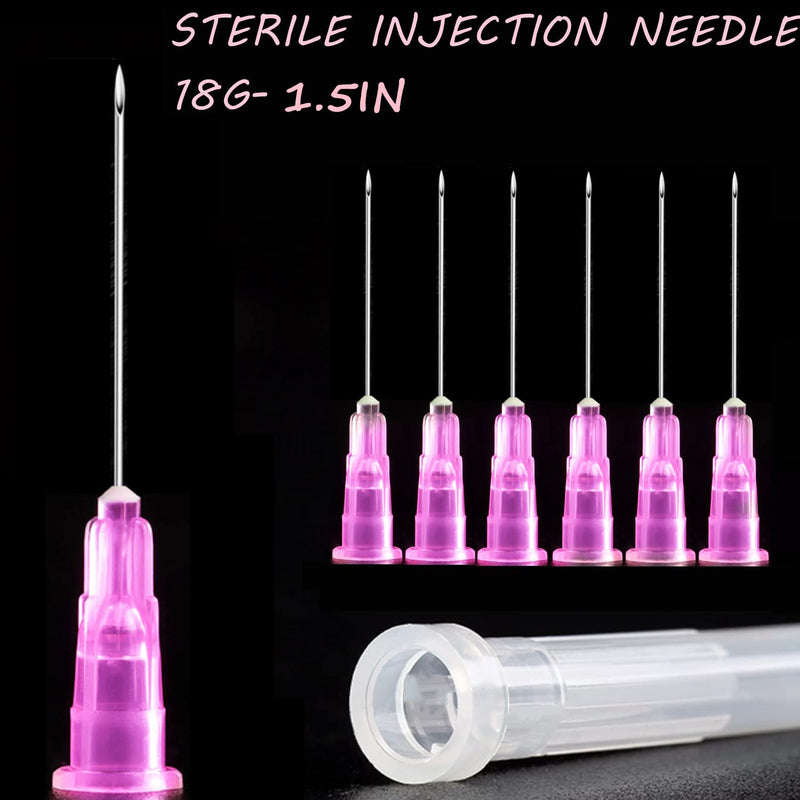 [Australia - AusPower] - 100 Pack - 3ml with 18Ga Industrial and Scientific Lab Consumables for Refilling, Measuring Liquids, Experiments Research 100 3ml-18ga 
