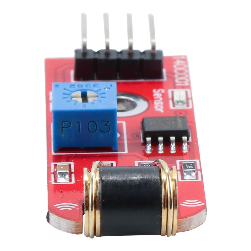 Qury 801S Vibration Sensor Module Vibration Probe Analog Output LM393 3V 5V TTL Level Signal Adjustable Sensitivity Plate