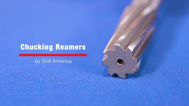 Drill America - DWRRSP5/8 5/8" High Speed Steel Straight Shank Spiral Flute Chucking Reamer, DWR Series 5/8"