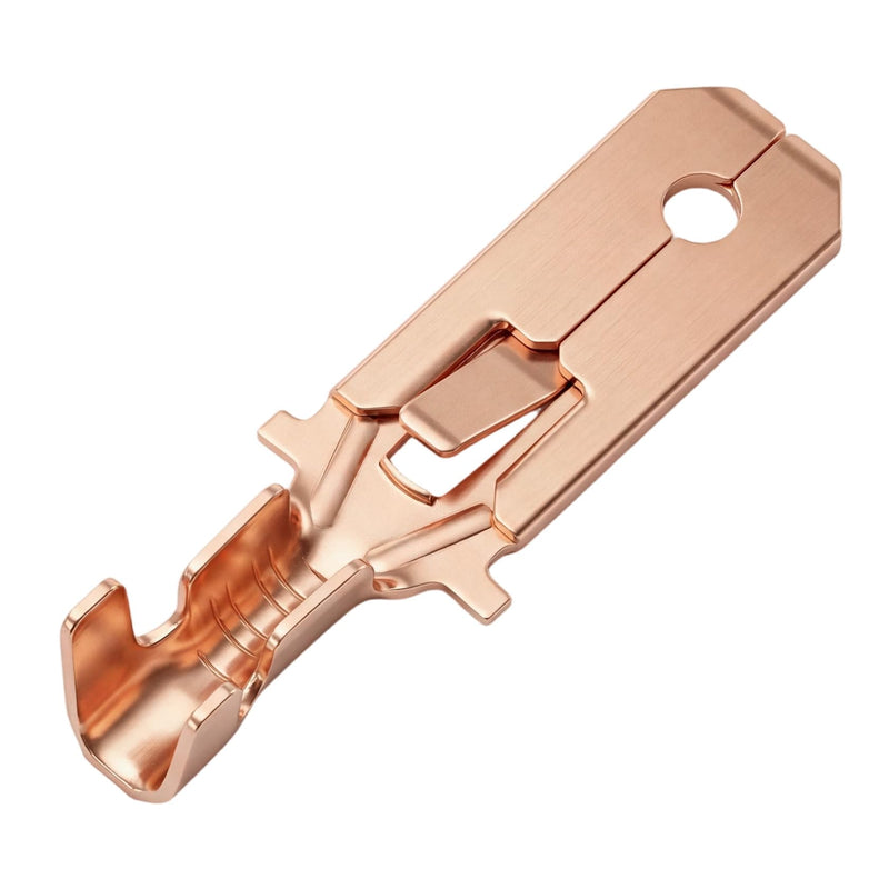 Heschen 100 x 1/4" Spade Quick Connector Crimp Connectors Non Insulated