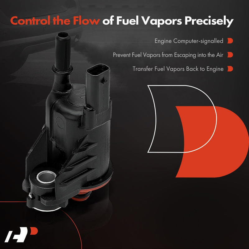 A-Premium Vapor Canister Purge Solenoid Valve Compatible with Chevrolet Silverado, Cruze, Traverse, Tahoe, Camaro, Colorado, Suburban, Express & GMC Sierra, Acadia, Yukon & Buick Enclave & Cadillac
