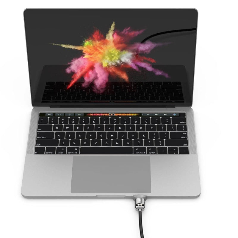 [Australia - AusPower] - Compulocks Ledge Lock Adapter for MacBook Pro 14" M1, M2 & M3 with Keyed Cable Lock Silver 