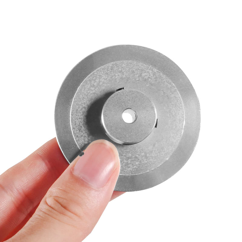 [Australia - AusPower] - DIANN 80T Pulley Synchronous Wheel 5mm Bore GT2 Timing Belt Pulley 80 Teeth Compatible with Voron 2.4 3D Printer 6mm Width Belt Silver 