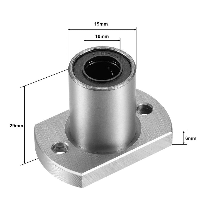 [Australia - AusPower] - uxcell LMH10UU Two Side Cut Flange Linear Ball Bearings, 10mm Bore Dia, 19mm OD, 29mm Length (Pack of 2) 