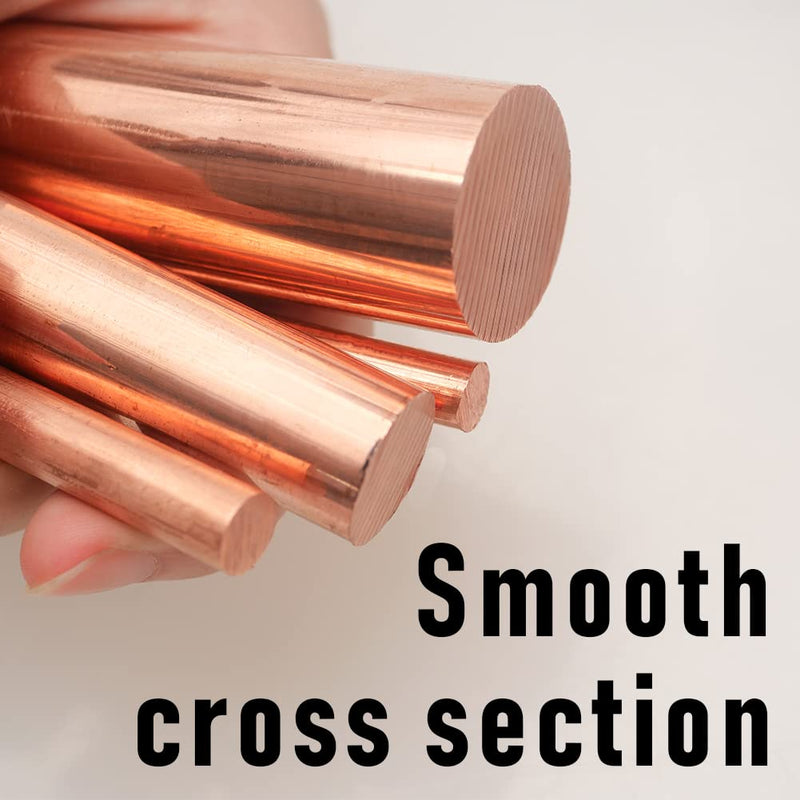 1Pcs Pure Copper Round Rod 3/4"(20mm) Dia 7.87" Length Bare Copper Cu Metal Rod for Metal Craft Hobbies 3/4" Dia 8"Length