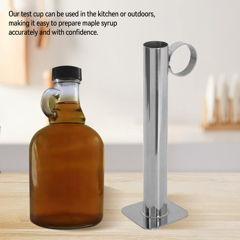 [Australia - AusPower] - Maple Syrup Hydrometer Test Cup Kit, Maple Syrup Tapping Kit, Reusable Maple Syrup Density Kit, High Accuracy Maple Syrup Thermometer, Baume and Brix Scale, with 2 Cleaning Brushes Test Cup+Hydrometer +Brush 